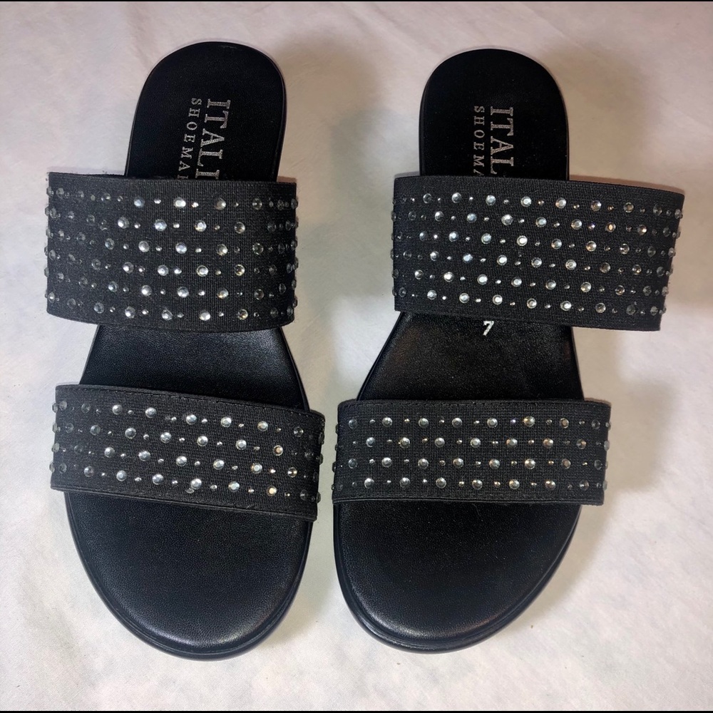 Italian Shoemakers Black Wedges